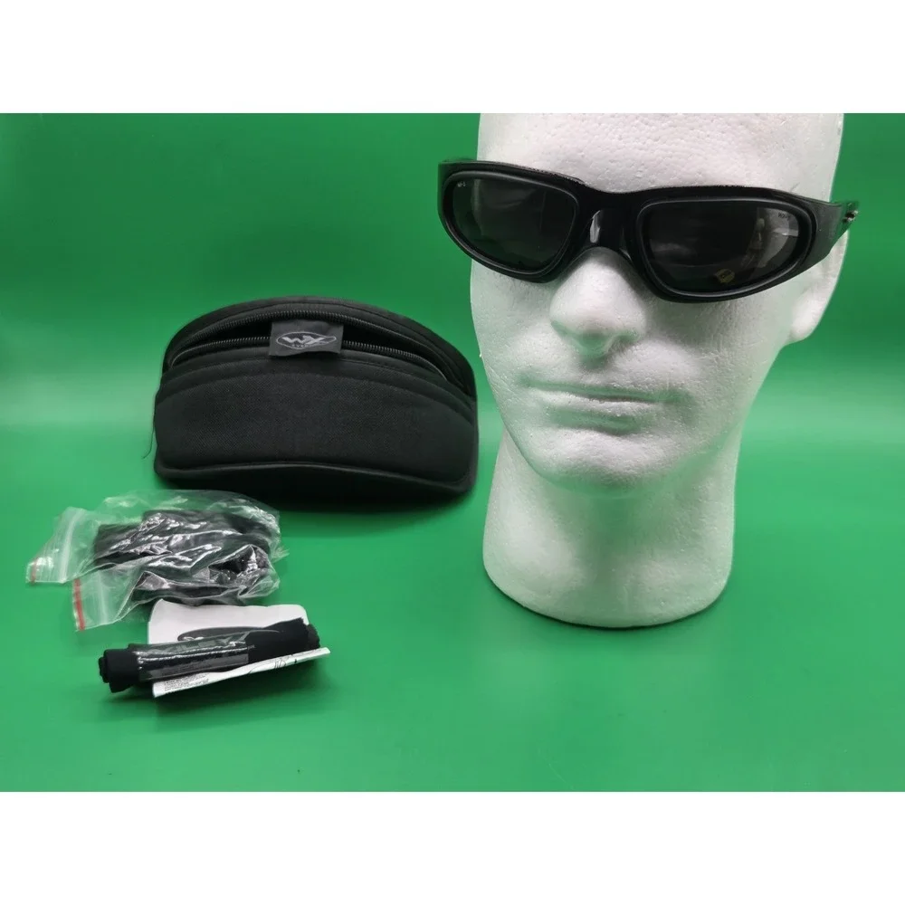 Wiley X Z87-2 SG-1 Protective Glasses Tactical Military Straps Case Italy Shoot